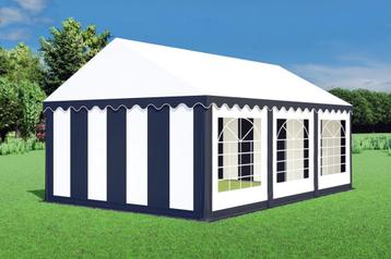 Partytent 4x6 PVC - Classic | Antraciet/wit, Verzenden, Partytent, Nieuw, 4 tot 6 meter