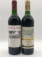 Mixed lot of 2 x 75cl 1990 reds from South West of France, Ophalen of Verzenden, Rode wijn