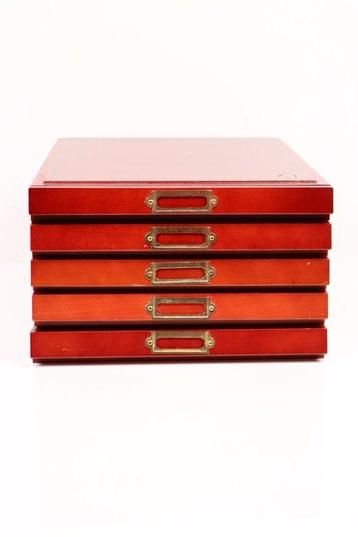 Nederland. 5x Leuchtturm muntcassettes 20-vaks (lege