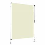 vidaXL Rolgordijn voor buiten 150x270 cm crème, Tuin en Terras, Verzenden, Nieuw