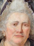 French school (XVIII) - Retrato de dama noble, Antiek en Kunst