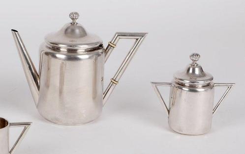 Koffie- en theeservies (4) - Zilver, Antiek en Kunst, Antiek | Zilver en Goud