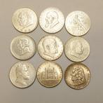 Oostenrijk. 9 x 2 Schilling (verschiedene) 1926-1936, Timbres & Monnaies