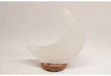 Zoutlamp Maan - Wit - Met Aan/Uit Schakelaar - Led Lampje, Ophalen of Verzenden