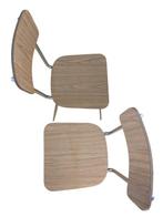 Mazzini - Chaise dappoint - Métal, Formica, Bois - Paire de, Antiquités & Art