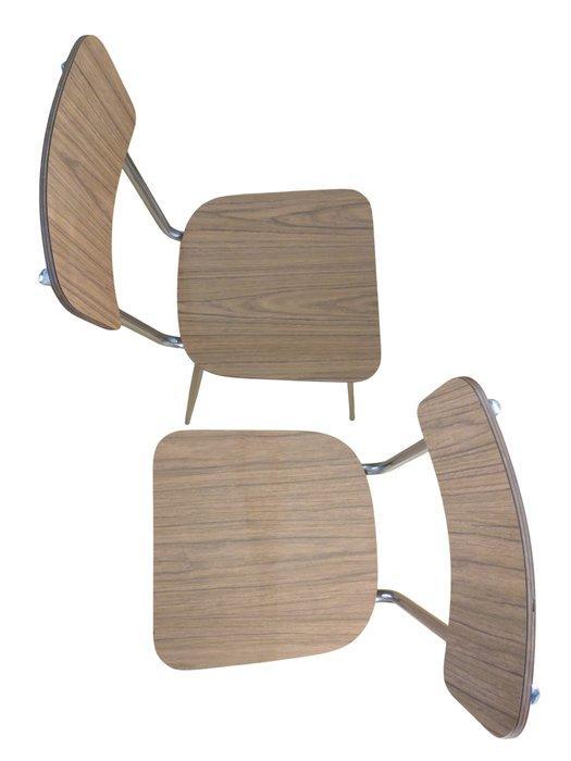Mazzini - Chaise dappoint - Métal, Formica, Bois - Paire de, Antiquités & Art, Art | Objets design
