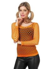 Visnet Shirt Lange Mouwen Oranje 38, Kleding | Dames, Verzenden, Nieuw