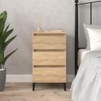 vidaXL Nachtkastje 40x35x70 cm bewerkt hout sonoma, Huis en Inrichting, Slaapkamer | Nachtkastjes, Verzenden, Nieuw