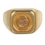 Sans prix de réserve - Bague - 18 carats Or jaune, monnaie