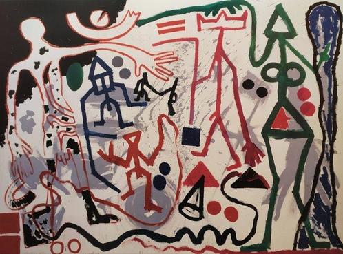 A.R. Penck (1939-2017) - Ten X Den X Zen 1, 1983 - (70x90, Antiek en Kunst, Kunst | Tekeningen en Fotografie