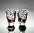 Val Saint Lambert - Hubert Lega - Vase (2)  - Cristal -, Antiek en Kunst