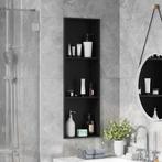 vidaXL Douche Niche Zwart 90 x 30 x 9,5 cm Roestvrij staal, Bricolage & Construction, Verzenden