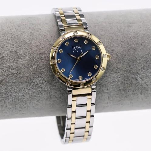 RSW - Swiss Diamond Watch - RSWL150-SG-D-9 - Sans Prix de, Handtassen en Accessoires, Horloges | Heren