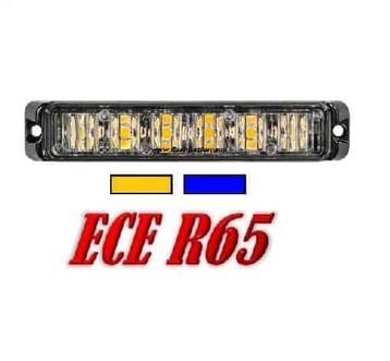 T6 Pro LED Flitser ECER65 ECER10 12/24V - Led Kleur Blauw of