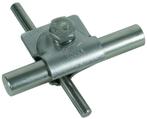 Dehn MV Clamp StSt 200KA Avec vis hexagonale et rondelle, Doe-het-zelf en Bouw, Verzenden, Nieuw