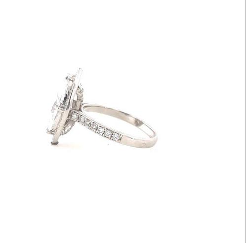 Ring - 18 karaat Witgoud - 2.55ct. tw. Diamant (Lab-grown) -, Handtassen en Accessoires, Ringen