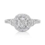 Ring - 18 karaat Witgoud -  1.53ct. tw. Diamant (Natuurlijk), Nieuw