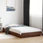 vidaXL Bedframe met LED-verlichting bruin eikenkleurig, Huis en Inrichting, Slaapkamer | Bedden, Verzenden, Nieuw