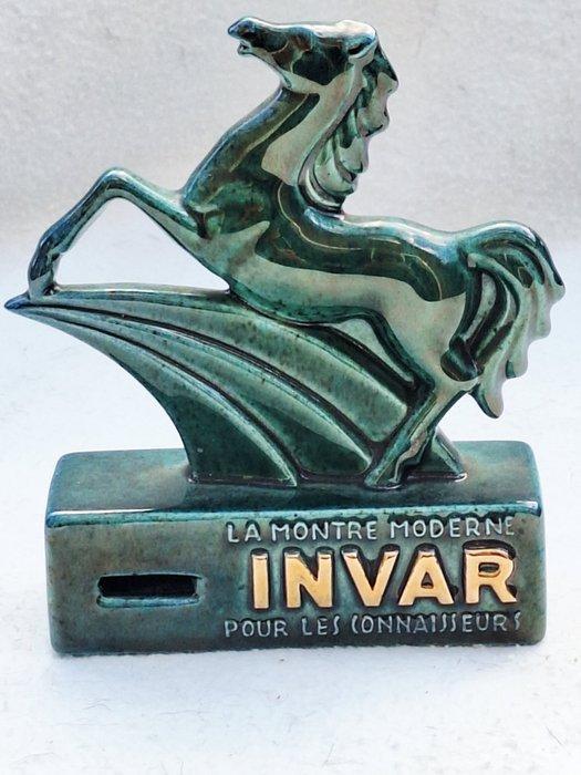 Montre INVAR - POS (reclameobject voor verkooppunt) -, Antiek en Kunst, Antiek | Wandborden en Tegels