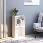 vidaXL Boekenkast 40x30x76,5 cm bewerkt hout wit, Huis en Inrichting, Kasten | Boekenkasten, Verzenden, Nieuw