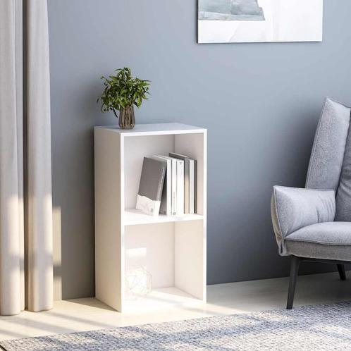 vidaXL Boekenkast 40x30x76,5 cm bewerkt hout wit, Huis en Inrichting, Kasten | Boekenkasten, Nieuw, Verzenden