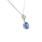 Zonder Minimumprijs - Ketting met hanger - 14 karaat Witgoud