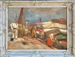 August Willem van Voorden (1881-1921) - Loading A Barge At