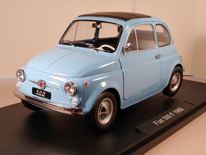 KK-Scale 1:12 - Model sedan - Fiat 500 Lichtblauw 1968 - met, Hobby en Vrije tijd, Modelauto's | 1:5 tot 1:12