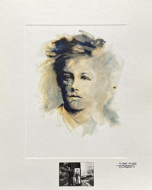 Ernest Pignon Ernest (1942) - Portrait de Rimbaud, Antiquités & Art, Antiquités | Autres Antiquités