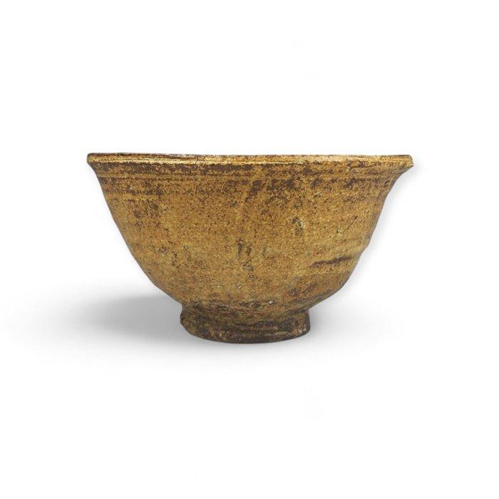 Sakuma Katsuzan IV: Geel Iraho theekopje van Shokokiln –, Antiek en Kunst, Antiek | Overige Antiek