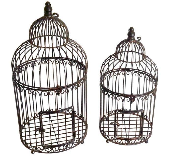 Cage à oiseaux (2) - Fer, Antiquités & Art, Curiosités & Brocante