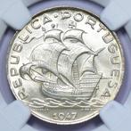 Portugal. Republic. 5 Escudos 1947 - NGC - MS 65  (Zonder, Timbres & Monnaies, Monnaies | Europe | Monnaies non-euro