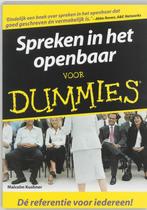 Spreken in het openbaar voor Dummies - Malcolm Kushner - 978, Livres, Économie, Management & Marketing, Verzenden
