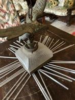 Lampe - Bronze patiné, Opaline - Lustre au style Empire, Antiek en Kunst