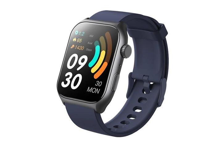 2dekans | Vlectro Smartwatch 2.0 met spraakassistent - Blauw, Bijoux, Sacs & Beauté, Montres connectées, Enlèvement ou Envoi