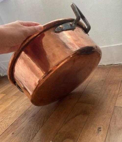 Ovenschaal - Koper - Confituurpan in de pan, Antiek en Kunst, Antiek | Keukengerei