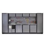 Complete Werkplaatsinrichting, werkbank met RVS omkleed, Bricolage & Construction, Établis, Ophalen of Verzenden