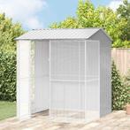 vidaXL Vogelkooi Grijs 215 x 210 x 247 cm Gegalvaniseerd, Dieren en Toebehoren, Verzenden, Nieuw