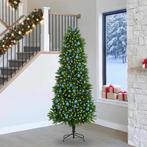 vidaXL Kerstboom met 300 LED met standaard Groen 240 cm PE, Verzenden, Nieuw