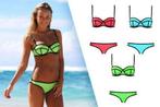 Beugel bikini Neopreen triangle M L *ZOMER 2024* LICHT GROEN, Verzenden, Nieuw