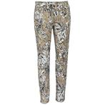 Cambio • Pina Short jeans beige bladmotief • 34, Kleding | Dames, Verzenden, Nieuw