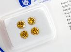 Zonder Minimumprijs - 4 pcs Diamant (Natuurlijk gekleurd) -, Nieuw