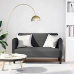 vidaXL Loveseat bank 109 cm corduroy stof donkergrijs, Huis en Inrichting, Verzenden, Nieuw