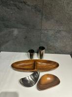 Georg Jensen - Tafelmiddenstuk (5) - Teak - Zonder minimale