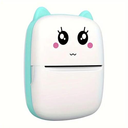 Mini fotoprinter zwartwit labelprinter labelmaker groenblauw, Huis en Inrichting, Woonaccessoires | Kunstplanten en Kunstbloemen