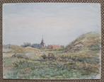 Albert Castille (XIX-XX) - Dorp in de Duinen - Belgische, Antiek en Kunst