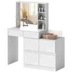 TRUUSK Kaptafel met Spiegel - Push-to-open-mechanismen - Vee, Verzenden, Nieuw
