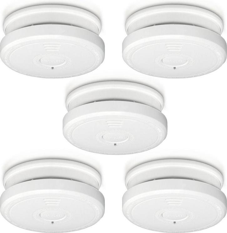 Alecto SA20 5X - Rookmelder - 10 jaar sensor - Voldoet aan E, Doe-het-zelf en Bouw, Alarmsystemen, Nieuw, Verzenden