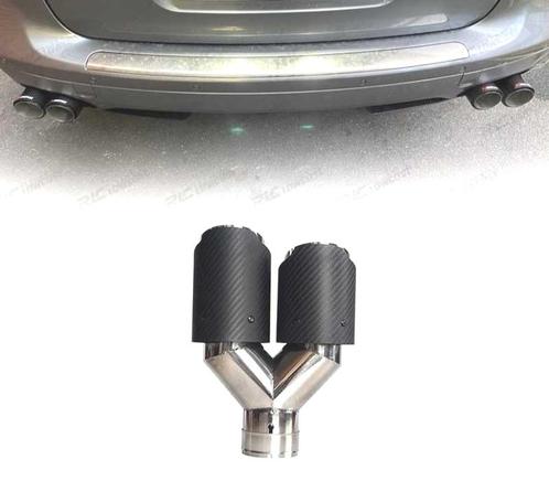 EMBOUT DÉCHAPPEMENT DOUBLE CARBONE GAUCHE LOOK AKRAPOVIC, Auto-onderdelen, Uitlaatsystemen, Verzenden