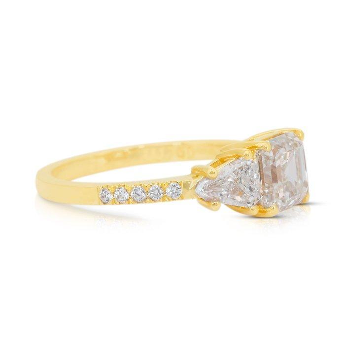 Ring - 18 karaat Geel goud - 2.33ct. tw. Diamant, Handtassen en Accessoires, Ringen